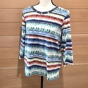 Alfred Dunner Tie-Dyed Tee, Size S